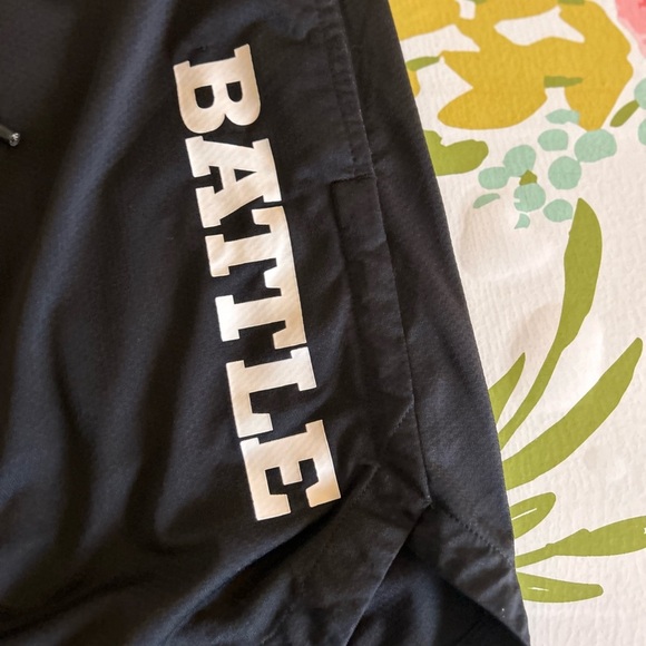 Battle XL Men's black Atheltic Shkrts With Built in Under Shorts - Picture 11 of 11